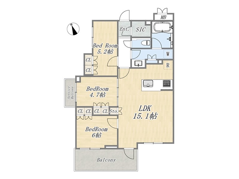 ◆◇プレシス千歳船橋◆◇ 間取り図