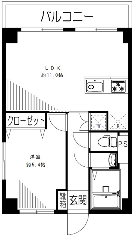 ◇◆砧グリーンハイム◆◇ 201号室 間取り図