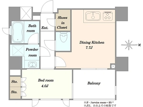 ◇◆アトラス池尻レジデンス◆◇ 430号室 間取り図