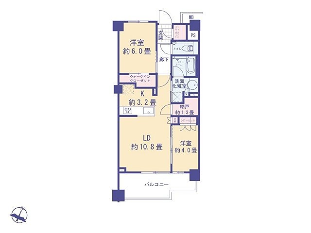 ◆◇アトラスシティ千歳烏山グランスイート◇◆ 200号室 間取り図