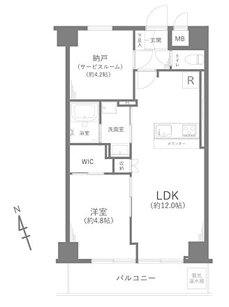 ジョイフル門前仲町第一 503号室 間取り図