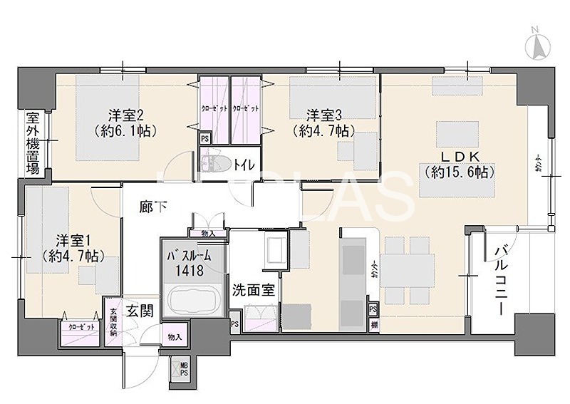◆◇◆クリオ蒲田壱番館◆◇◆ 間取り図