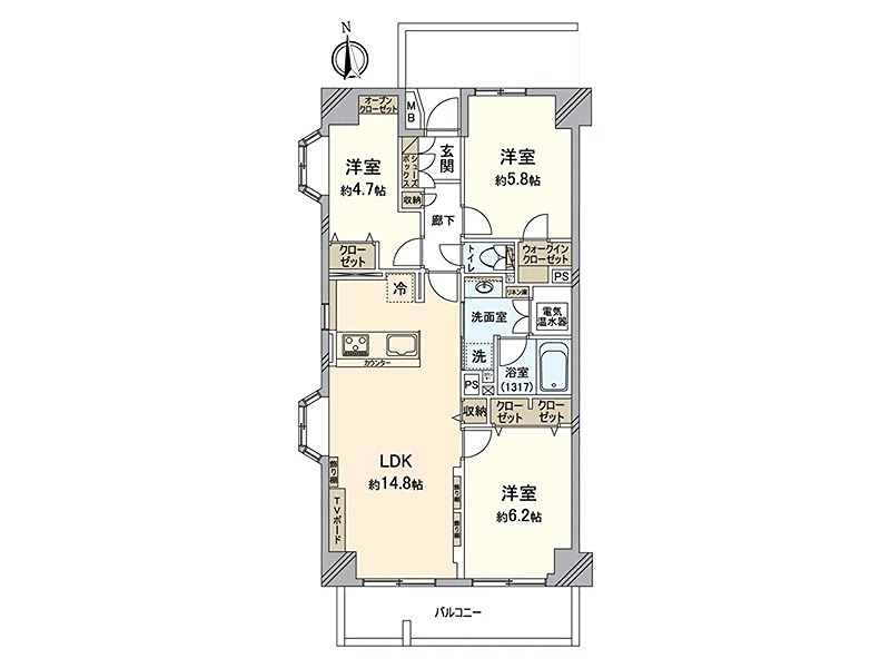 ◆◇八幡山ビューグリーン◇◆ 701号室 間取り図
