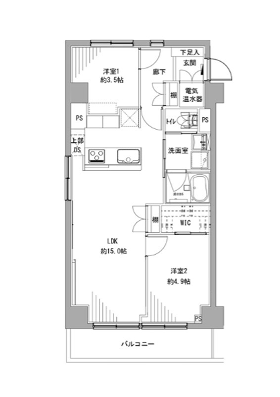 ジョイフル門前仲町第一 205号室 間取り図