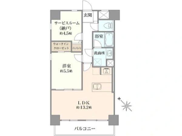 ◇◆ライオンズステーションプラザ千歳烏山◆◇ 802号室 間取り図