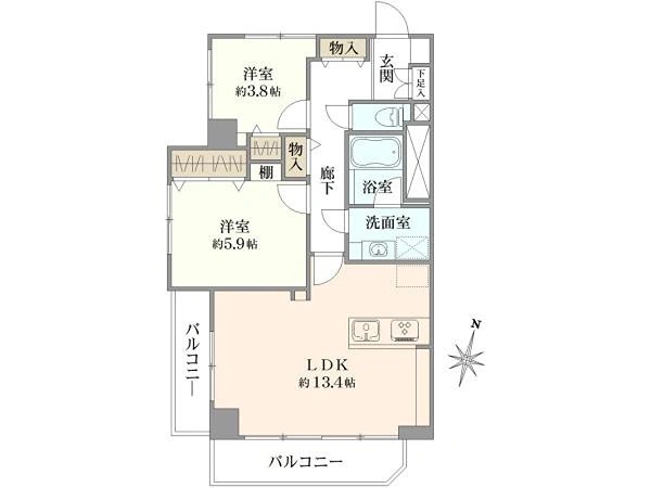 ◇◆新宿サマリヤマンション◆◇ 605号室 間取り図