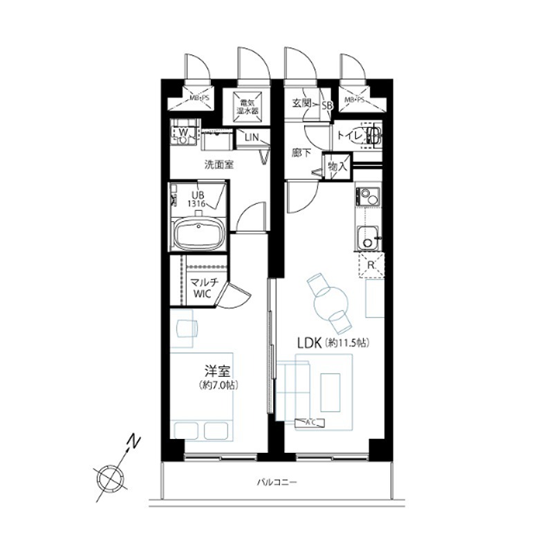 ライオンズマンション南大塚 間取図・土地図