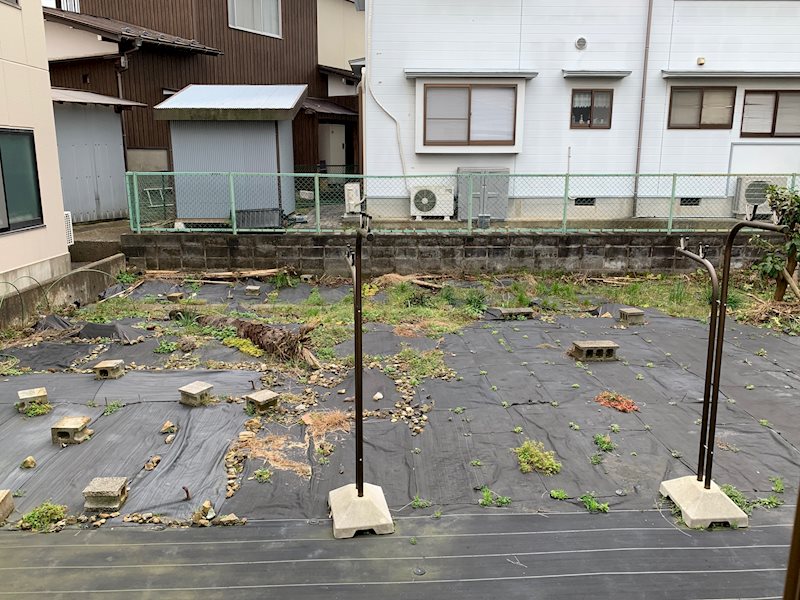舞鶴市行永・土地付中古住宅 現地写真（庭）