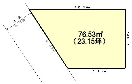 狛江市猪方３丁目土地 間取図・土地図