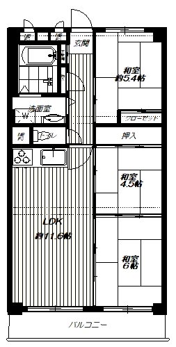 新松戸中央パークハウス 間取図・土地図