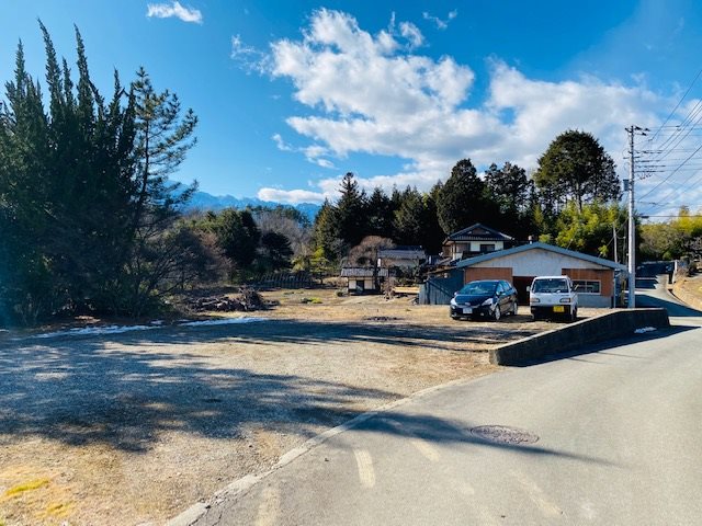 北杜市高根町下黒沢　売地 現地写真