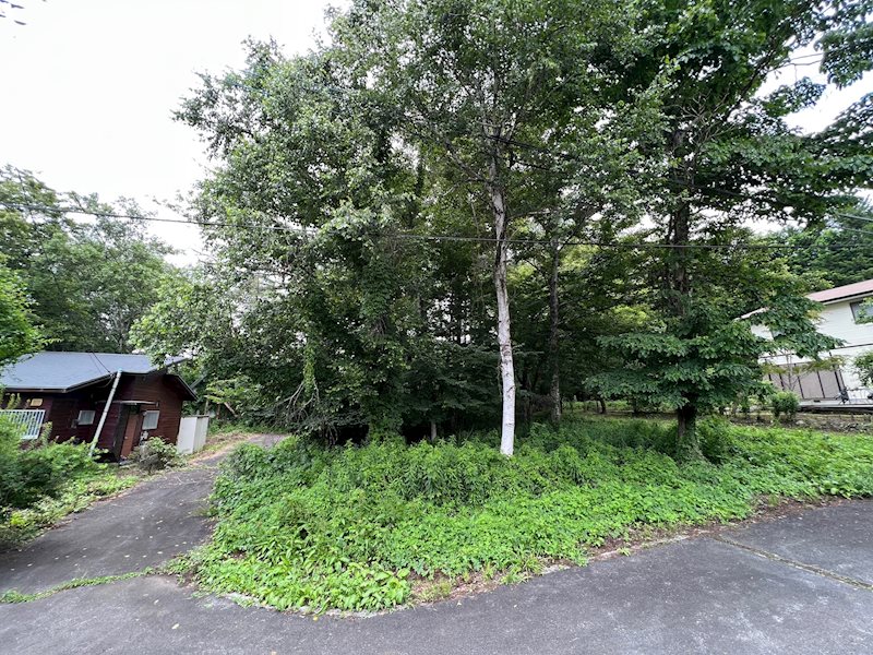 北杜市高根町長澤（アルプスハイランド）　別荘用地 現地写真（前面道路含む現地写真）