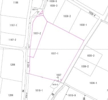 山梨市下井尻　売地 間取図・土地図
