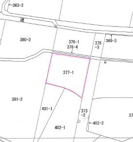 甲府市飯田3丁目　売地 間取図・土地図