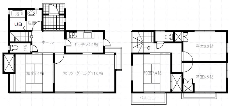 南アルプス市あやめが丘　中古住宅 間取図・土地図