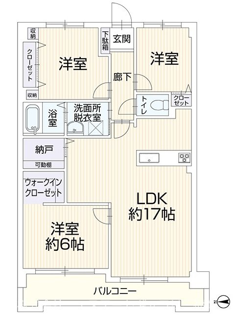 アムール姪浜 間取図・土地図