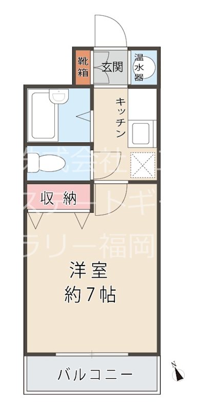 リゲール箱崎 間取図・土地図