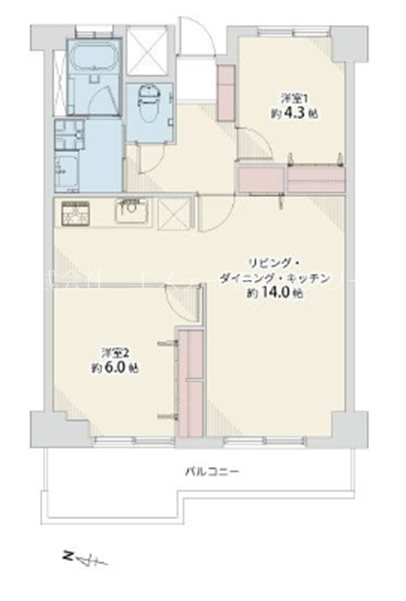 ロワールマンション前原 間取図・土地図