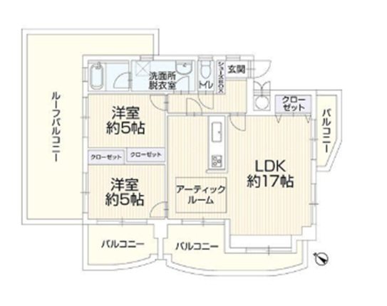 ロワールマンション周船寺 間取図・土地図