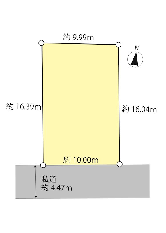 柏市高柳　土地 間取図・土地図