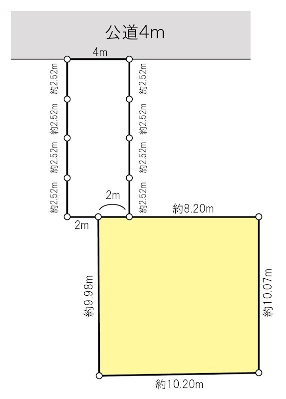 柏市豊住4丁目　土地 間取図・土地図