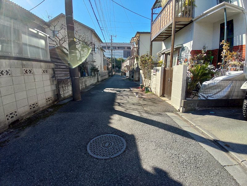 柏市富里３丁目　土地 現地写真（前面道路含む現地写真）