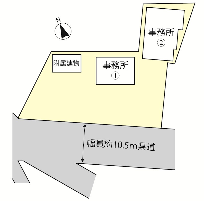 龍ケ崎市川原代町　事務所 区画図