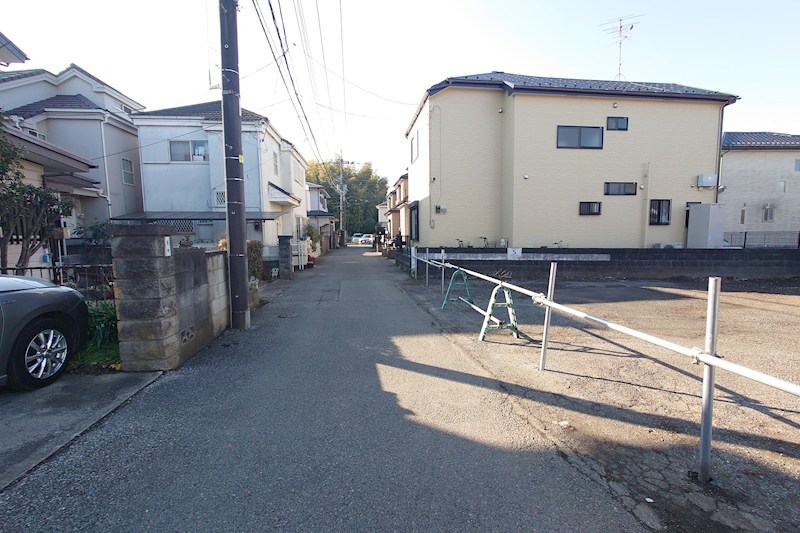 柏市高田　土地 現地写真（前面道路含む現地写真）