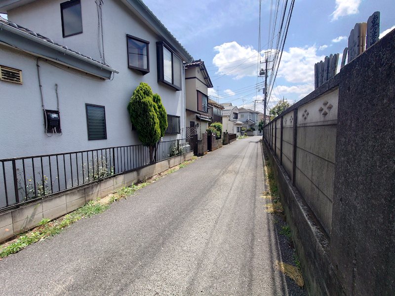 柏市高田　土地 現地写真（前面道路含む現地写真）