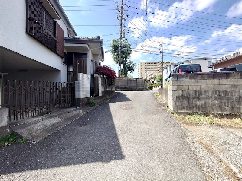 柏市高田　土地 現地写真（前面道路含む現地写真）