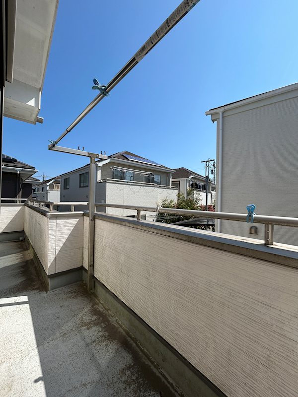 柏市五條谷　戸建 現地写真（バルコニー）