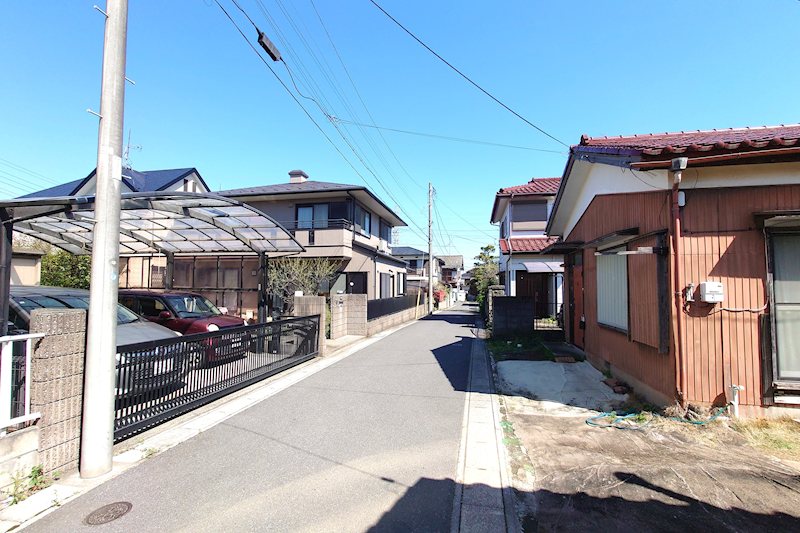 柏市南増尾５丁目　土地 現地写真（前面道路含む現地写真）