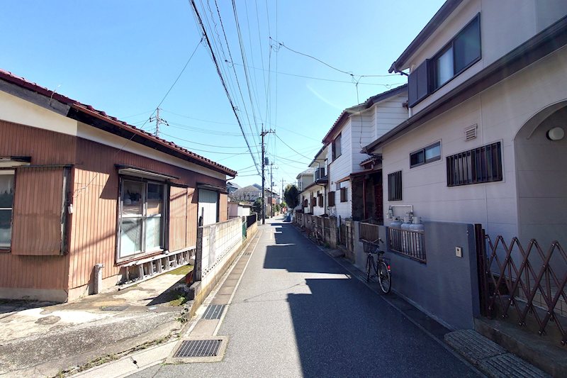柏市南増尾５丁目　土地 現地写真（前面道路含む現地写真）