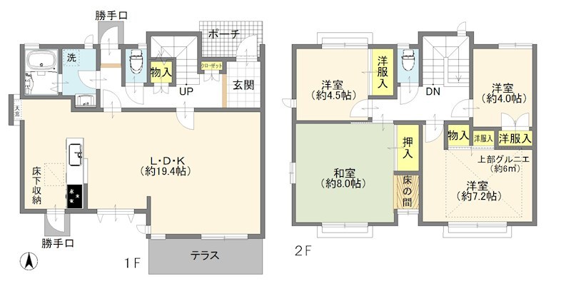 コモンシティ北柏 間取図・土地図