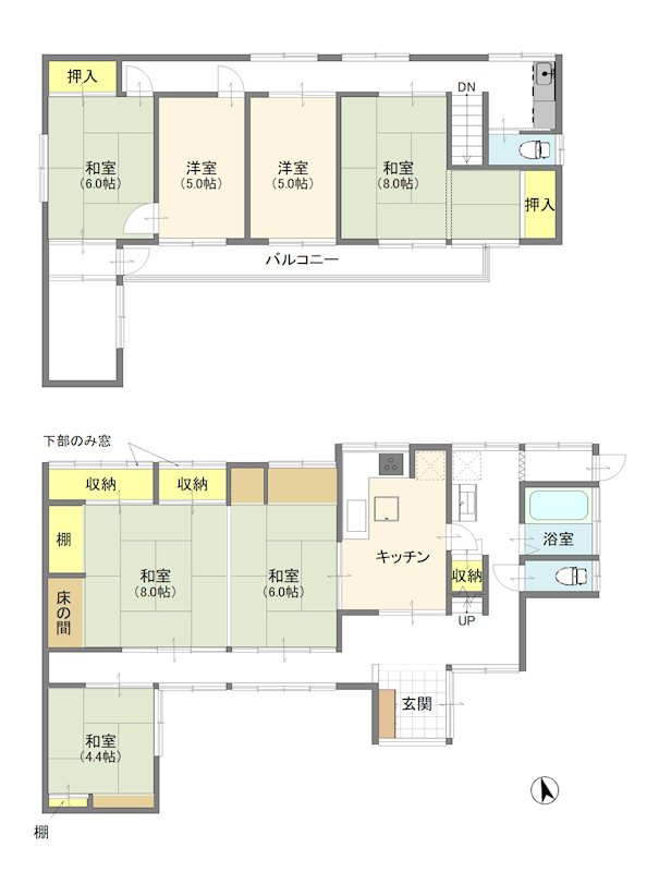 我孫子市泉　戸建 間取図・土地図