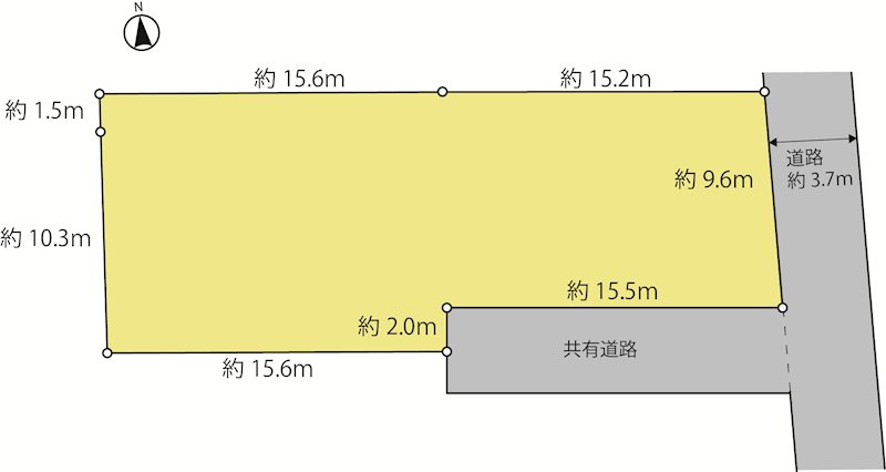 流山市駒木　土地 間取図・土地図
