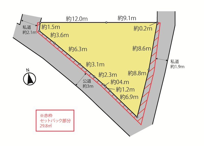 船橋市海神５丁目　土地 間取図・土地図