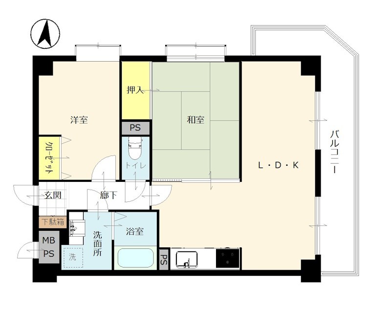 ライオンズマンション松戸みのり台 間取図・土地図