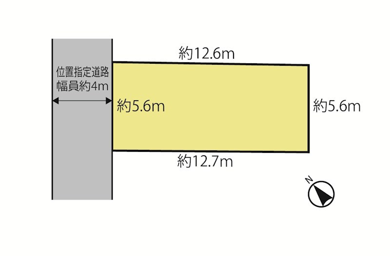 柏市南増尾3丁目　土地 間取図・土地図