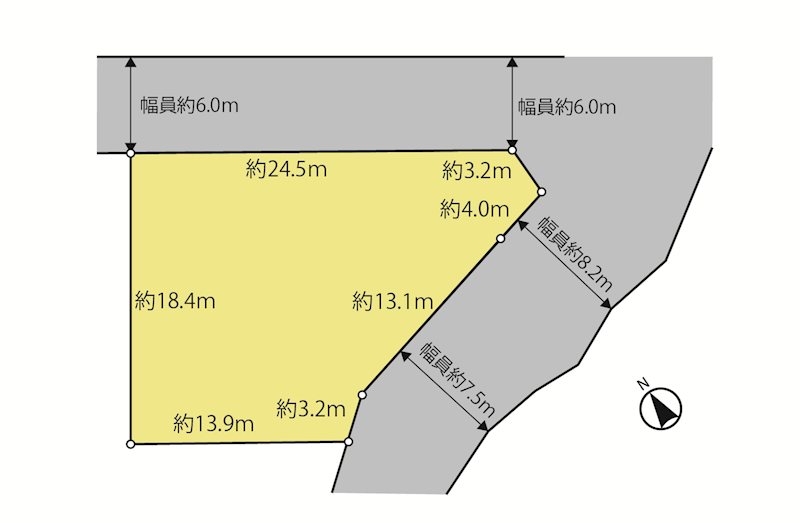 柏市東中新宿３丁目　土地 間取図・土地図