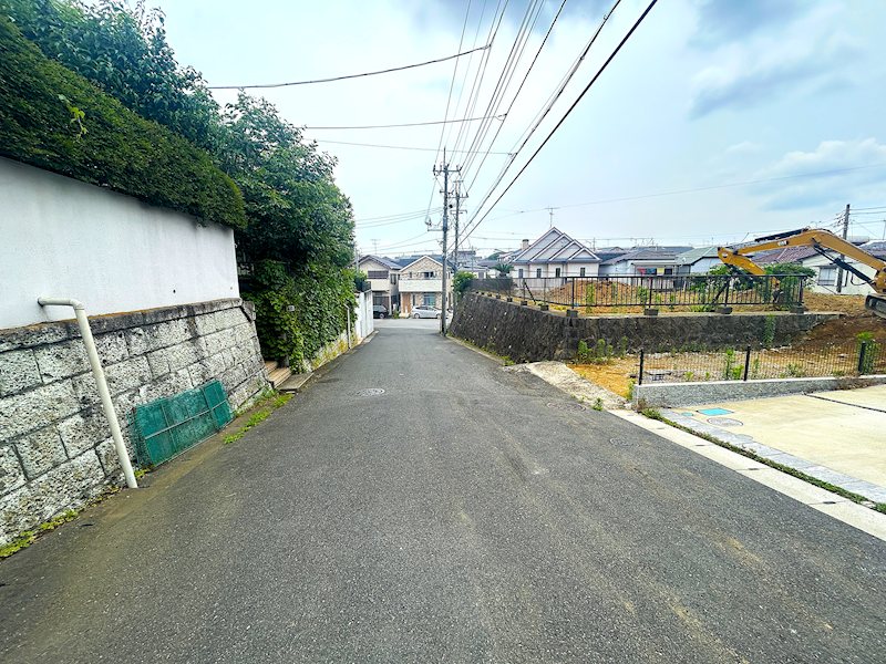 柏市東中新宿３丁目　土地 現地写真（前面道路含む現地写真）