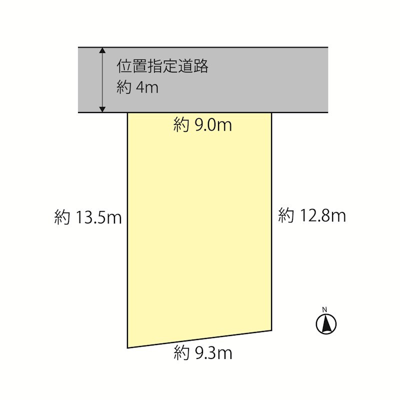 柏市光ケ丘２丁目　土地 間取図・土地図