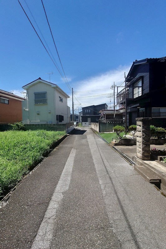 野田市木間ケ瀬　土地 現地写真（前面道路含む現地写真）