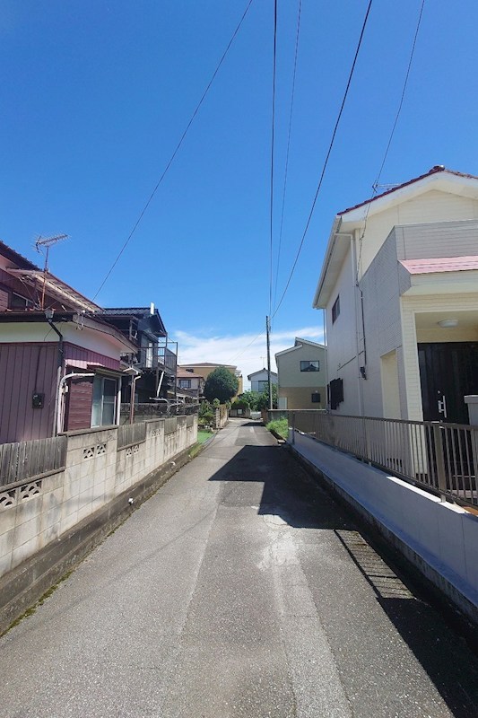 野田市木間ケ瀬　土地 現地写真（前面道路含む現地写真）