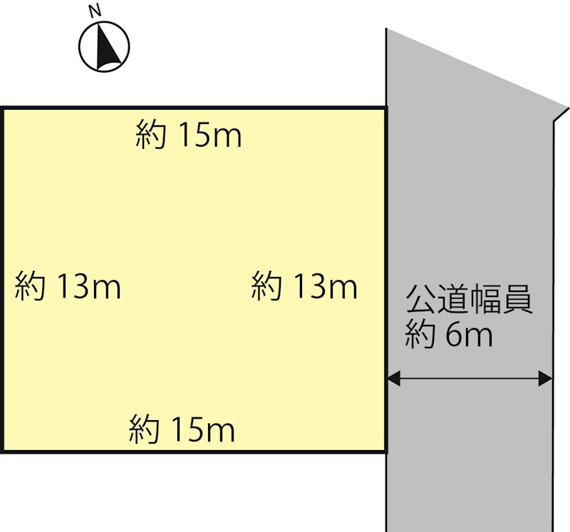 野田市木野崎　土地 間取図・土地図