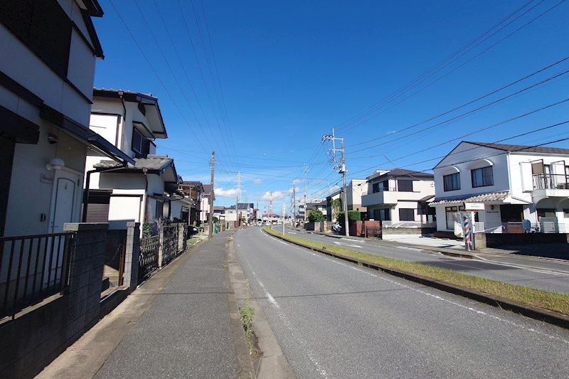 柏市豊上町　土地 現地写真（前面道路含む現地写真）