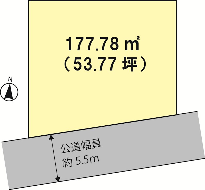 つくば市西高野　土地 間取図・土地図