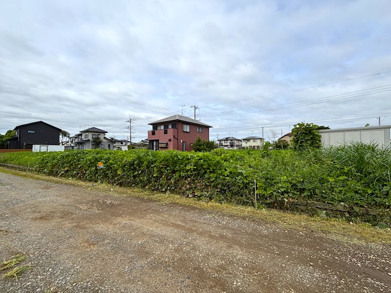 つくば市西高野　土地 現地写真（前面道路含む現地写真）