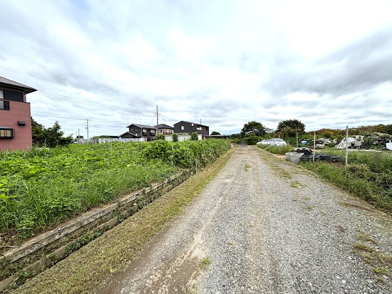 つくば市西高野　土地 現地写真（前面道路含む現地写真）