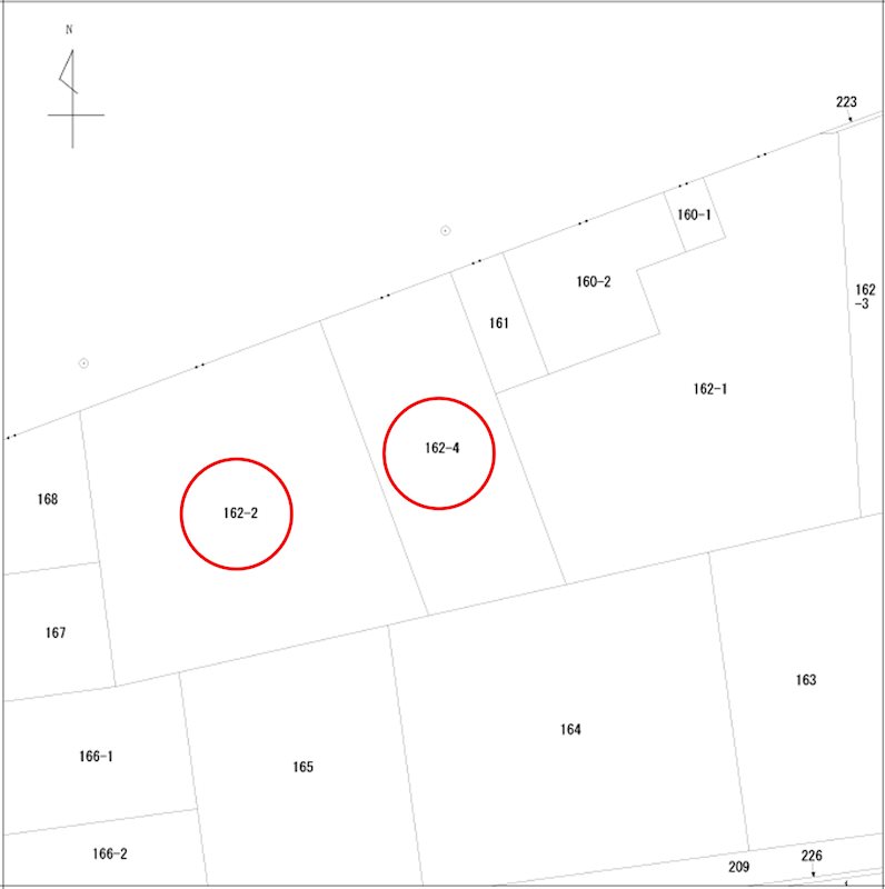 安城市藤井町南山　売土地 間取図・土地図